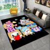 3D Happy Rocky And Foxy And Boxy Lankybox Area Rug Carpet Rug for Home Living Room 1 - LankyBox Merch