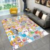 3D Happy Rocky And Foxy And Boxy Lankybox Area Rug Carpet Rug for Home Living Room 2 - LankyBox Merch