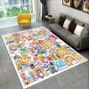 3D Happy Rocky And Foxy And Boxy Lankybox Area Rug Carpet Rug for Home Living Room 6 - LankyBox Merch