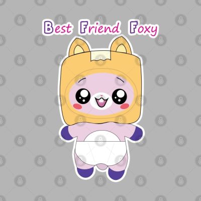 Bff Best Friend Foxy Throw Pillow Official LankyBox Merch
