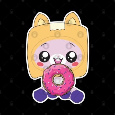 Baby Foxy Loves Donuts Pin Official LankyBox Merch