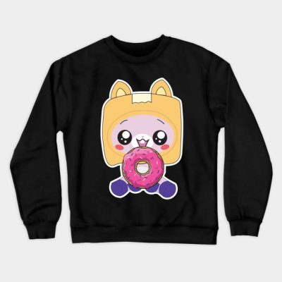 Baby Foxy Loves Donuts Crewneck Sweatshirt Official LankyBox Merch