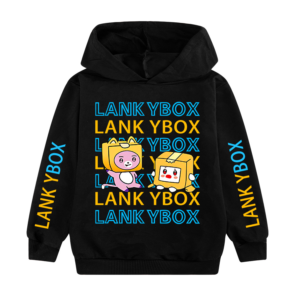 Lankybox Foxy Boxy 3d Print Clothing Kid Hoodie Lankybox Merch