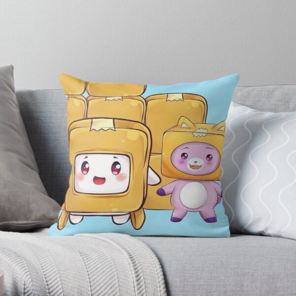 Lankybox Style 2 Throw Pillow - LankyBox Merch