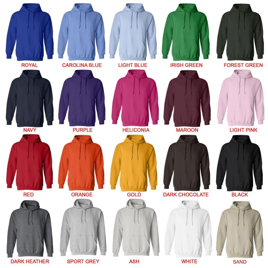 hoodie color chart - LankyBox Merch